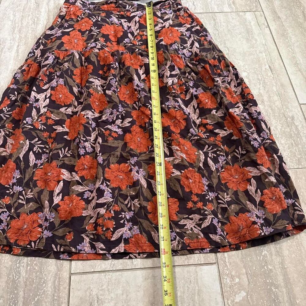 Haute Hippie 100% Linen boho resort cottage Skirt Crop Top Set Sz M maxi midi - Picture 5 of 8